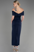 Midi Navy Blue Evening Dress ABK2014