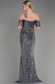 Long Anthracite Mermaid Prom Dress ABU3783