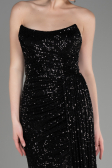 Long Black Scaly Evening Dress ABU3134