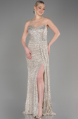 Long Mink Scaly Evening Dress ABU3134