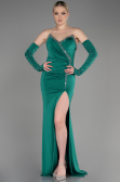 Emerald Green Strapless Long Evening Dress ABU3824