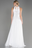 White Long Prom Gown ABU3252