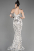 Beige Long Mermaid Evening Dress ABU892