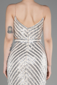 Beige Long Mermaid Evening Dress ABU892