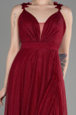 Burgundy Long Evening Dress ABU2307