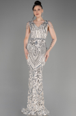 Mink Long Scaly Mermaid Evening Dress ABU3842