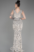 Mink Long Scaly Mermaid Evening Dress ABU3842