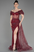 Long Burgundy Evening Dress ABU2706