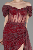 Long Burgundy Evening Dress ABU2706