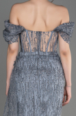 Long Silver Evening Dress ABU2706