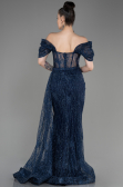 Navy Blue Long Evening Dress ABU2706