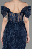 Navy Blue Long Evening Dress ABU2706