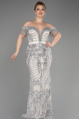 Long Mink Plus Size Engagement Dress ABU3785
