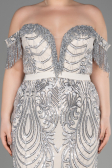 Long Mink Plus Size Engagement Dress ABU3785