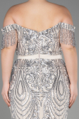 Long Mink Plus Size Engagement Dress ABU3785