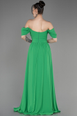 Green Long Chiffon Evening Dress ABU3827