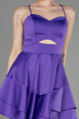 Purple Short Satin Cocktail Dress ABK2042