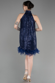Short Navy Blue Party Dress ABK2049