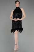 Short Black Party Dress ABK2049