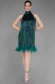 Short Emerald Green Party Dress ABK2049
