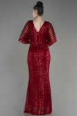 Red Long Plus Size Evening Dress ABU2309