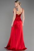 Long Red Satin Evening Dress ABU3875