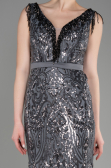 Long Anthracite Mermaid Prom Dress ABU3874