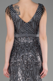 Long Anthracite Mermaid Prom Dress ABU3874