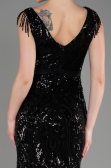 Long Black Mermaid Prom Dress ABU3874