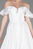 Long White Evening Dress ABU3884