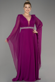 Violet Long Chiffon Plus Size Evening Dress ABU3543