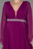 Violet Long Chiffon Plus Size Evening Dress ABU3543