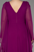 Violet Long Chiffon Plus Size Evening Dress ABU3543