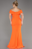 Long Orange Plus Size Evening Dress ABU3172