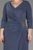 Indigo Long Plus Size Evening Dress ABU2922