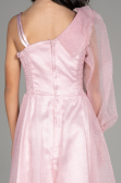 Long Powder Color Girl Dress ABU2453