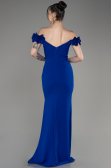 Sax Blue Long Mermaid Evening Gown ABU3891