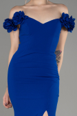 Sax Blue Long Mermaid Evening Gown ABU3891