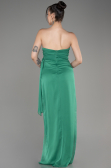 Green Strapless Slit Long Chiffon Evening Dress ABU3947