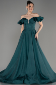 Emerald Green Long Evening Dress ABU3884