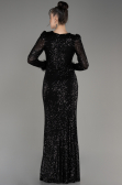 Long Black Scaly Mermaid Prom Dress ABU3177