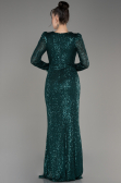Long Emerald Green Scaly Mermaid Prom Dress ABU3177