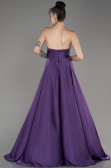 Lilac Strapless Long Satin Prom Dress ABU3965