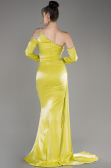 Pistachio Green One Sleeve Long Formal Evening Dress ABU3976