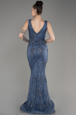 Grey-Indigo Long Mermaid Prom Dress ABU3178