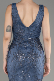 Grey-Indigo Long Mermaid Prom Dress ABU3178