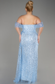 Blue Long Scaly Evening Dress ABU3577