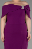 Violet Long Plus Size Evening Gown ABU3945