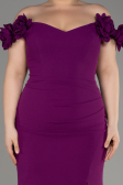Violet Long Plus Size Prom Dress ABU3946