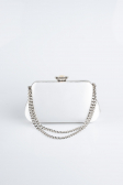 White Satin Night Bag SH834